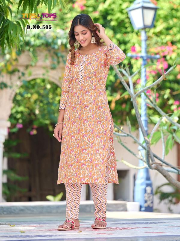 Tips And Tops Cotton Candy Vol 5 Summer Kurti With Bottom Collection